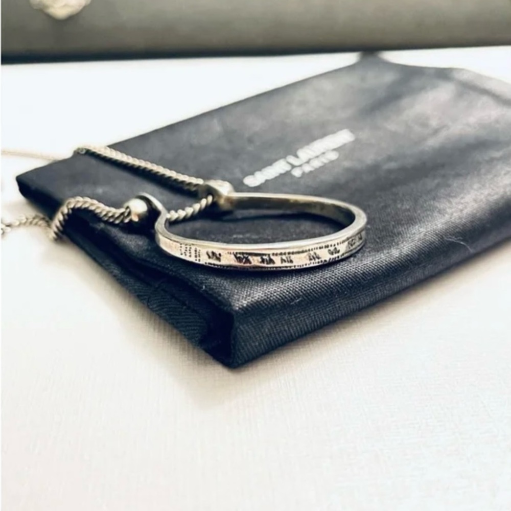 Yves Saint Laurent Silver Modern Necklace